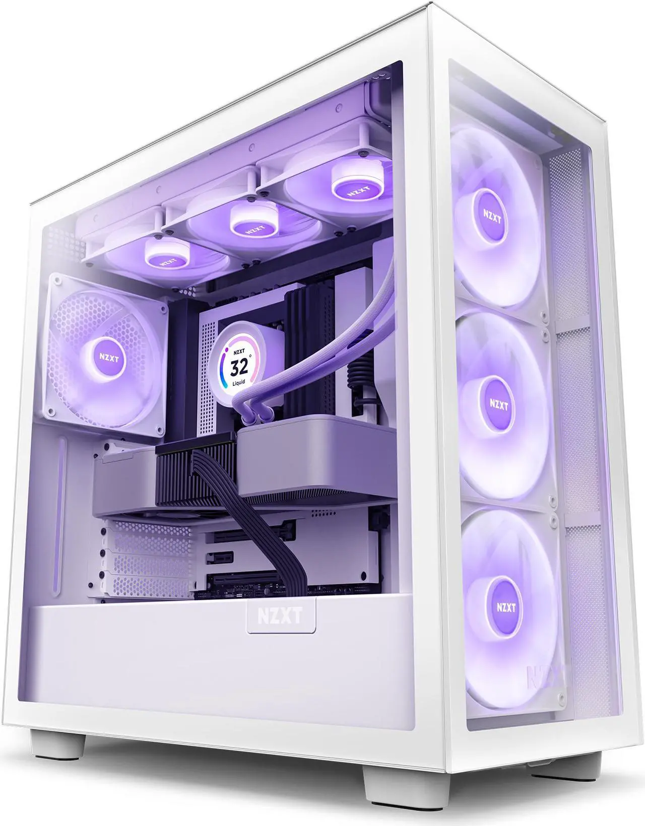 NZXT H Series H7 (2023) Elite Edition ATX Mid Tower Chassis White Color-CM-H71EW-02 - Image 4