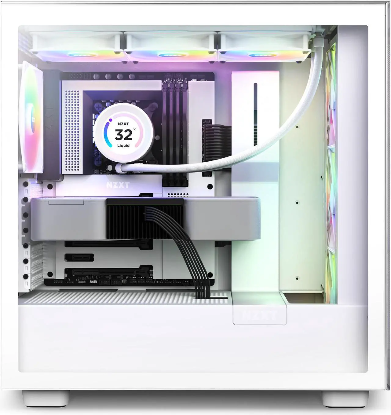 NZXT H Series H7 (2023) Elite Edition ATX Mid Tower Chassis White Color-CM-H71EW-02 - Image 3