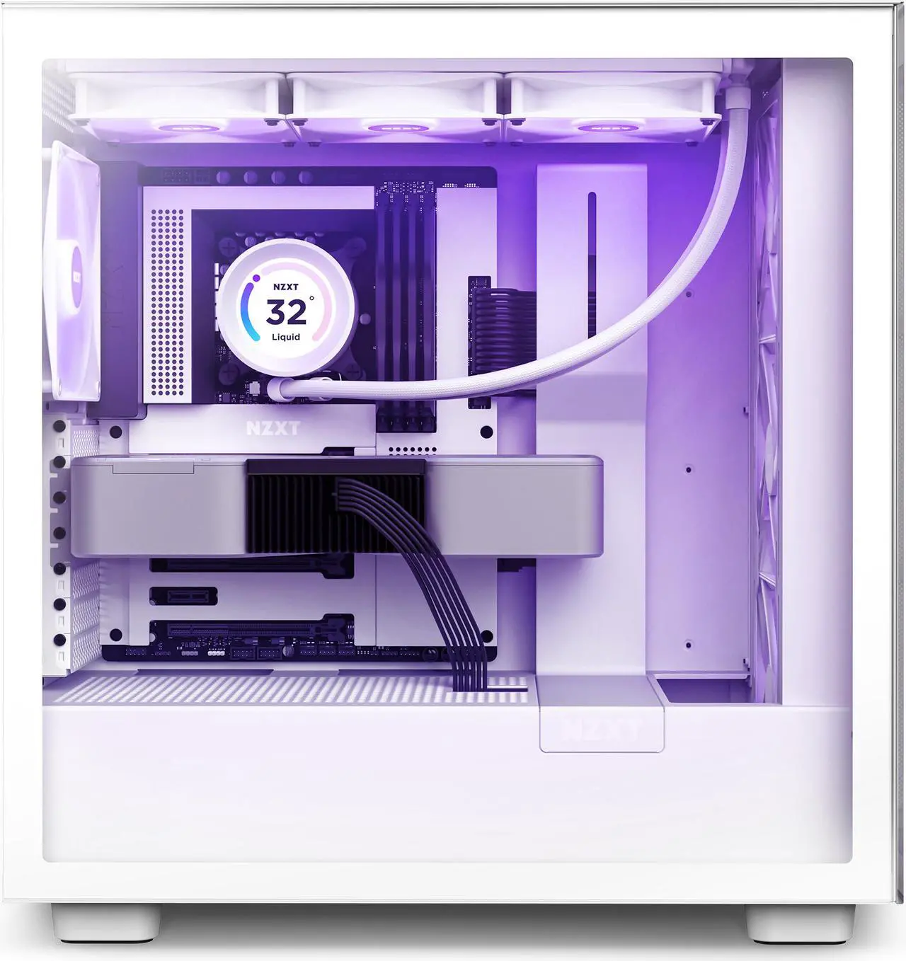 NZXT H Series H7 (2023) Elite Edition ATX Mid Tower Chassis White Color-CM-H71EW-02 - Image 2