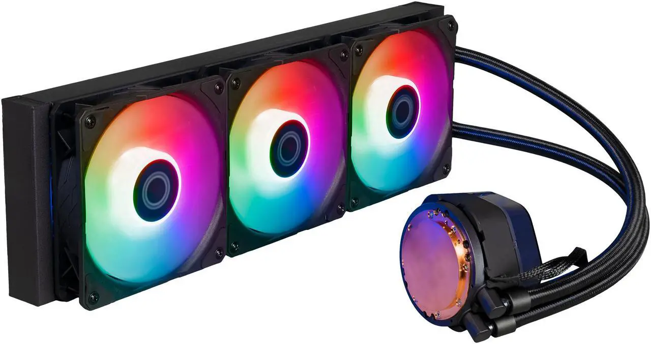 Cooler Master MasterLiquid 360 Atmos ARGB Close-Loop AIO Liquid Cooler, Customize Pump, Sickleflow Edge PWM Fans, 360mm Radiator, CryoFuze, AMD AM5/AM4, Intel LGA 1851/1700/1200 (MLX-D36M-A25PZ-R1) - Image 4