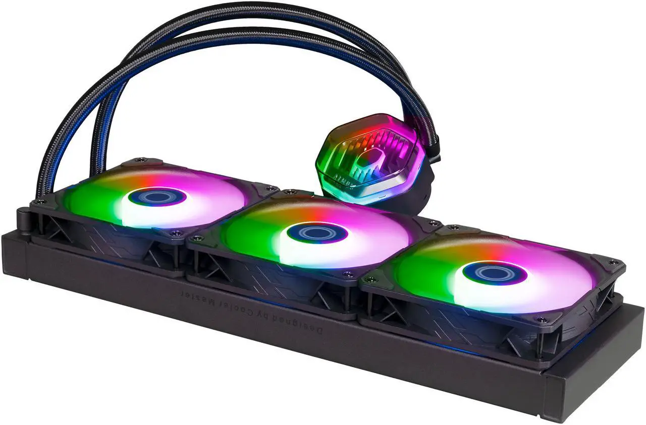 Cooler Master MasterLiquid 360 Atmos ARGB Close-Loop AIO Liquid Cooler, Customize Pump, Sickleflow Edge PWM Fans, 360mm Radiator, CryoFuze, AMD AM5/AM4, Intel LGA 1851/1700/1200 (MLX-D36M-A25PZ-R1) - Image 6