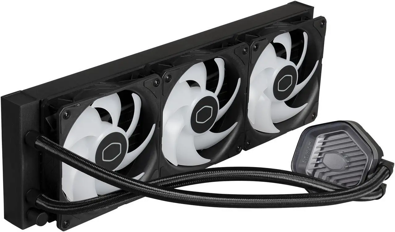 Cooler Master MasterLiquid 360 Atmos ARGB Close-Loop AIO Liquid Cooler, Customize Pump, Sickleflow Edge PWM Fans, 360mm Radiator, CryoFuze, AMD AM5/AM4, Intel LGA 1851/1700/1200 (MLX-D36M-A25PZ-R1) - Image 3
